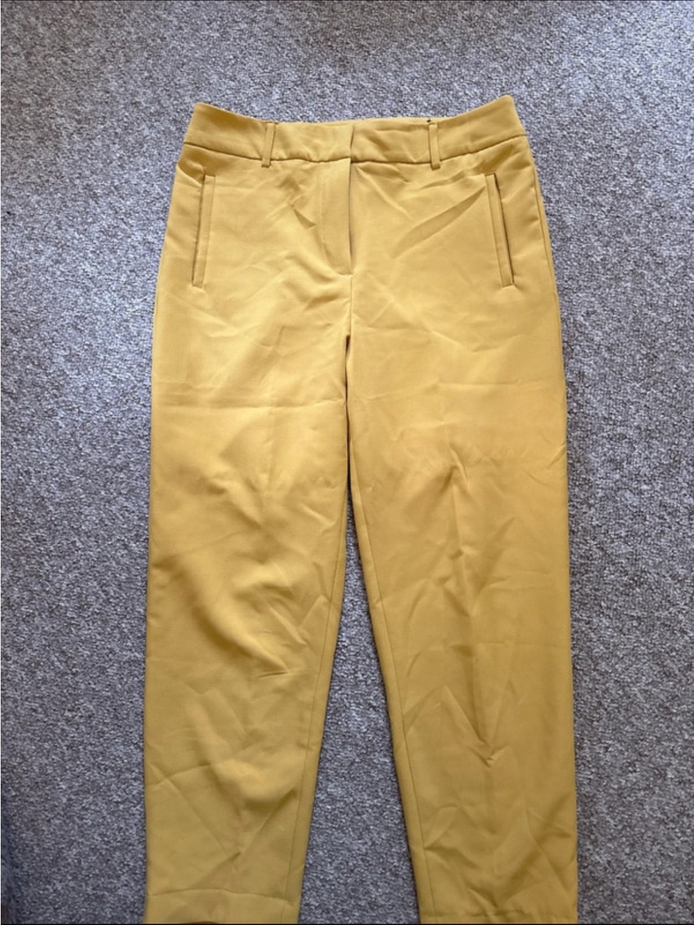 Women's Mustard Tailored Trousers - Classic Workwear Pant